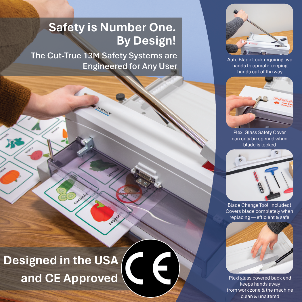 Formax Cut-True 13M 14.5" Tabletop Manual Guillotine Paper Cutter