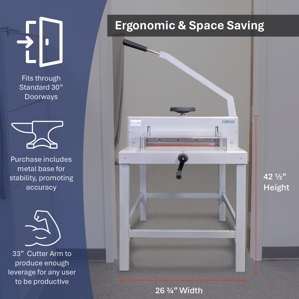 Formax Cut-True 15M 16.9" Manual Guillotine Paper Cutter