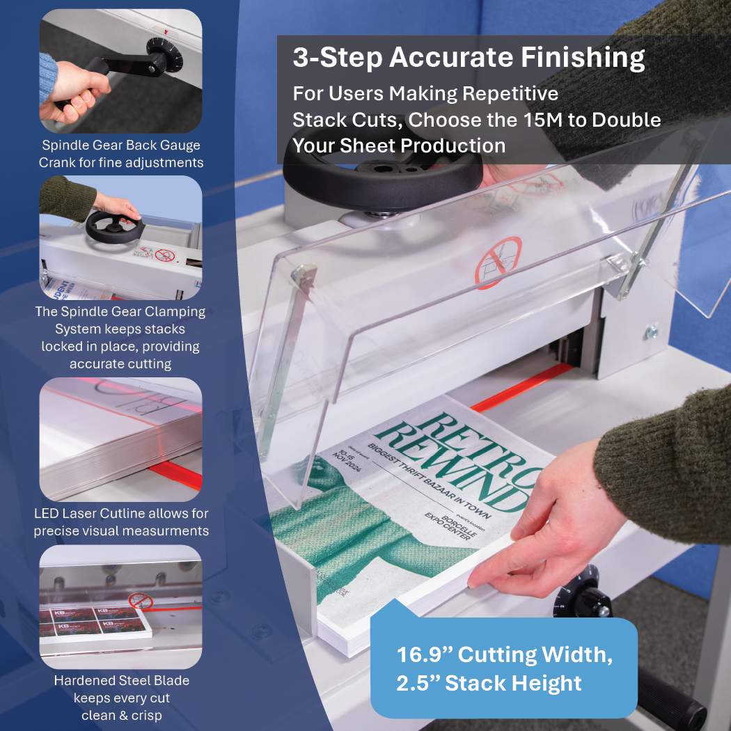 Formax Cut-True 15M 16.9" Manual Guillotine Paper Cutter