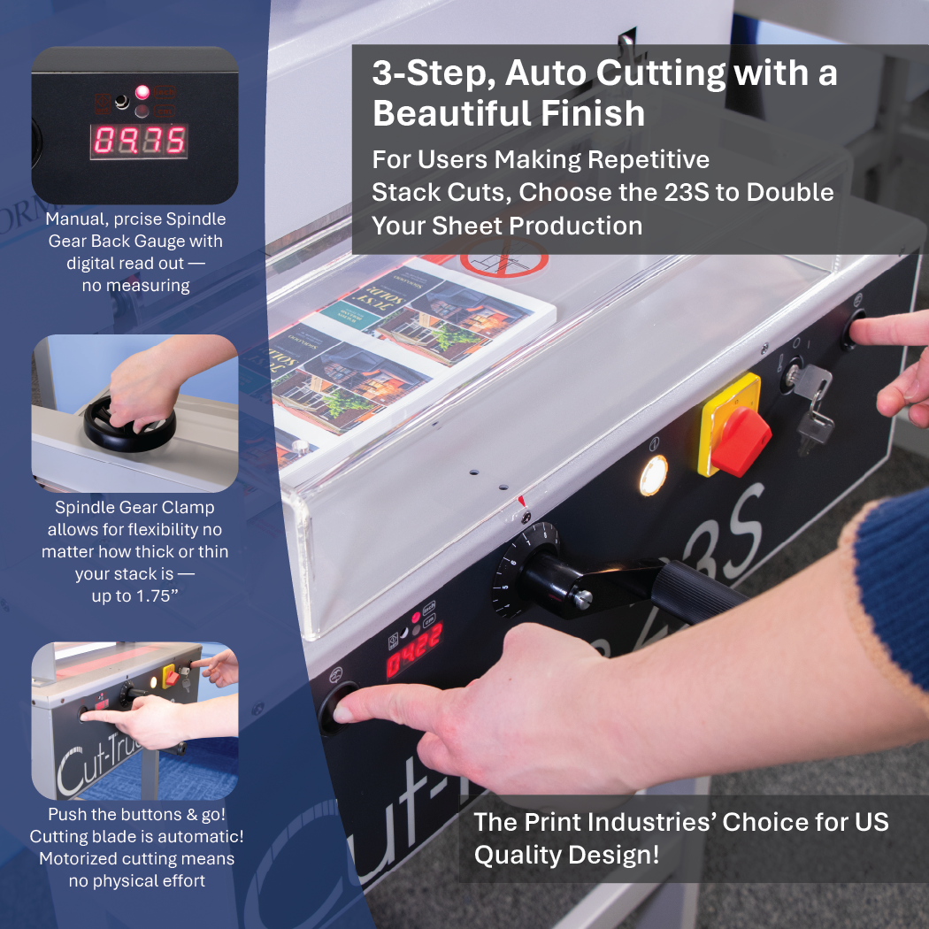 Formax Cut-True 23S Semi-Automatic Guillotine Paper Cutter