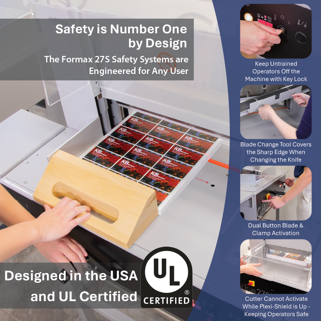 Formax Cut-True 27S 18.9" Semi-Automatic Guillotine Paper Cutter