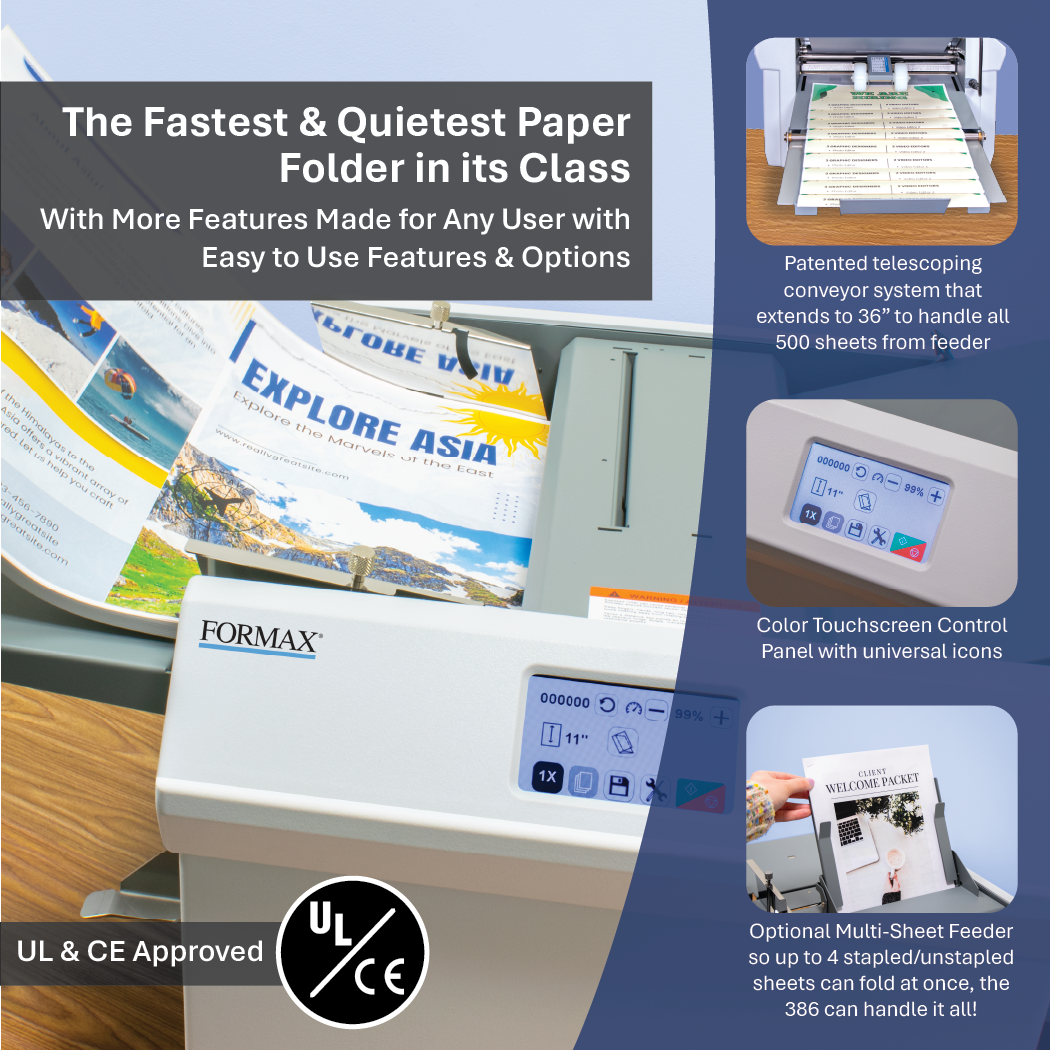 Formax FD 386 Automatic Touchscreen Paper Folder