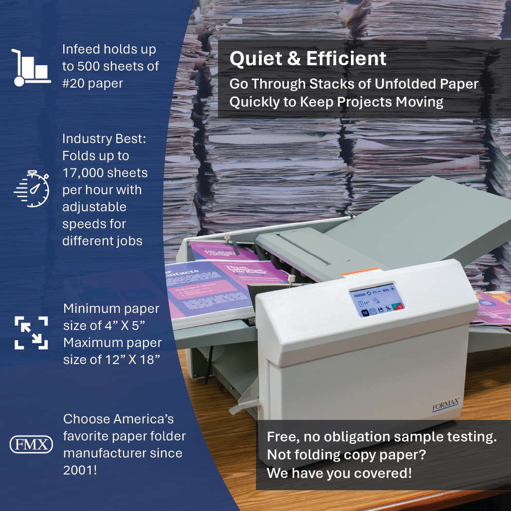 Formax FD 386 Automatic Touchscreen Paper Folder