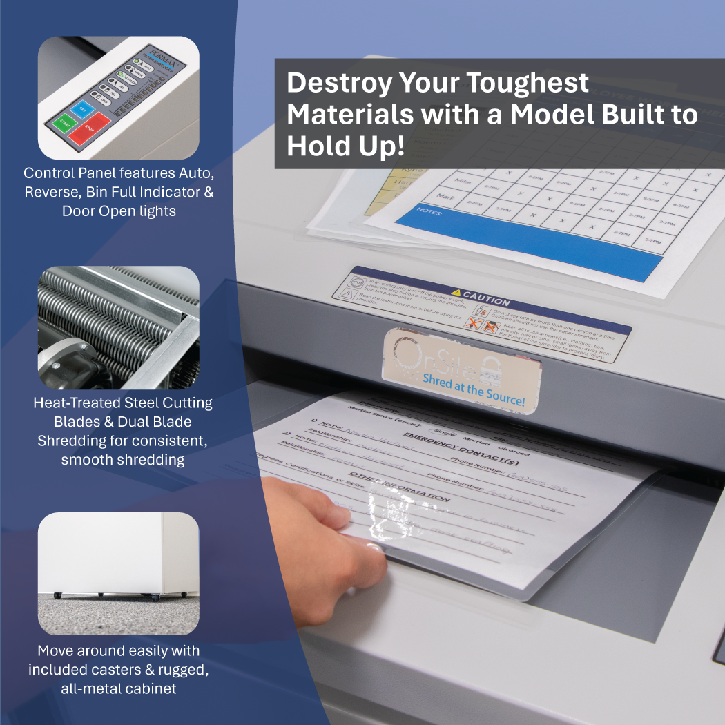 Formax FD 87 Plasti, Plastic and Laminate Shredder