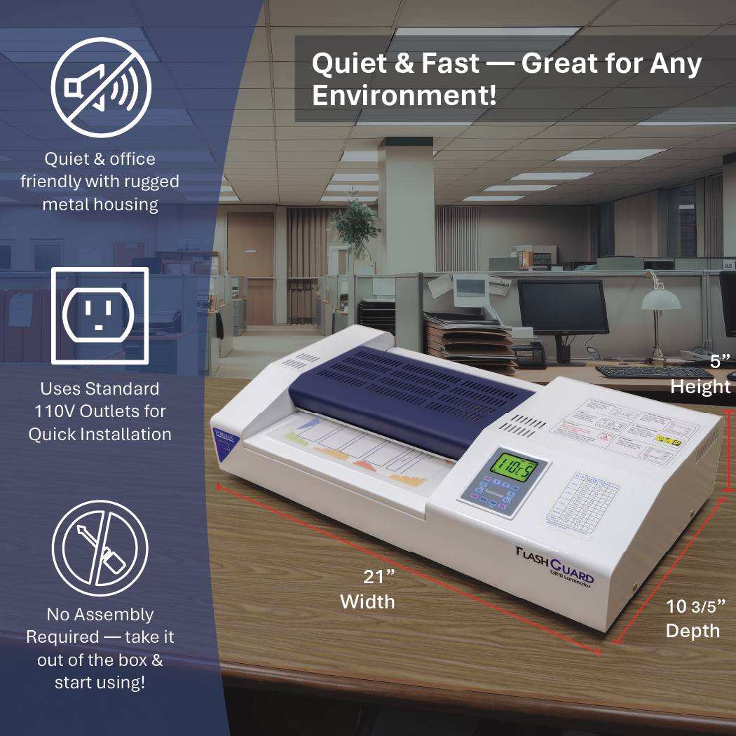 Formax FlashGuard 13R10 13" Professional Pouch Laminator