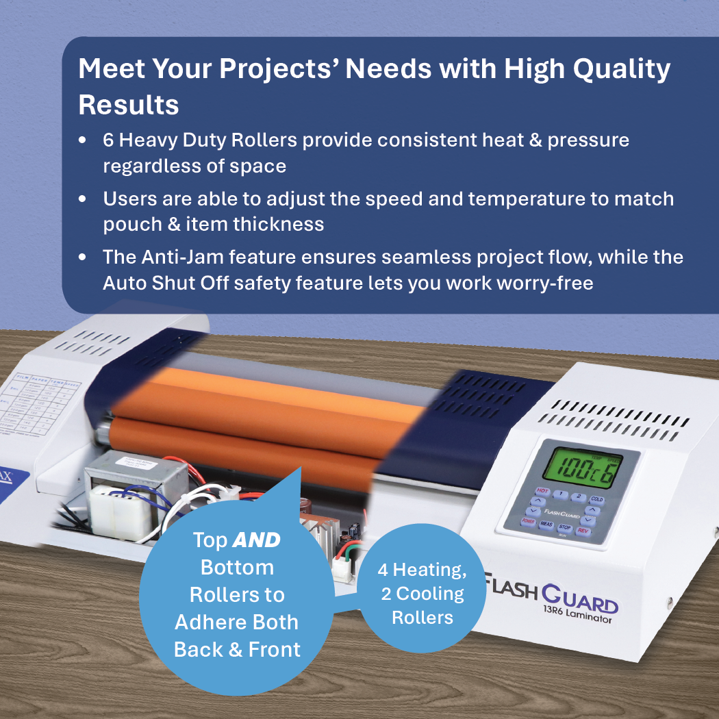 Formax FlashGuard 13R6 13" Pouch Laminator