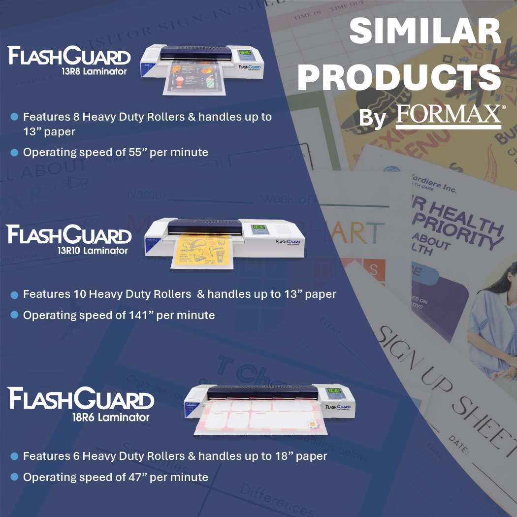 Formax FlashGuard 13R6 13" Pouch Laminator