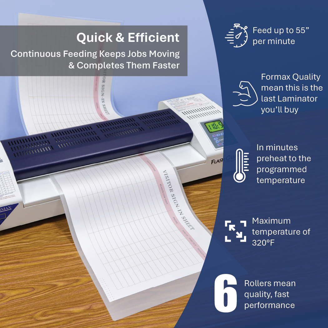 Formax FlashGuard 18R6 18" Pouch Laminator