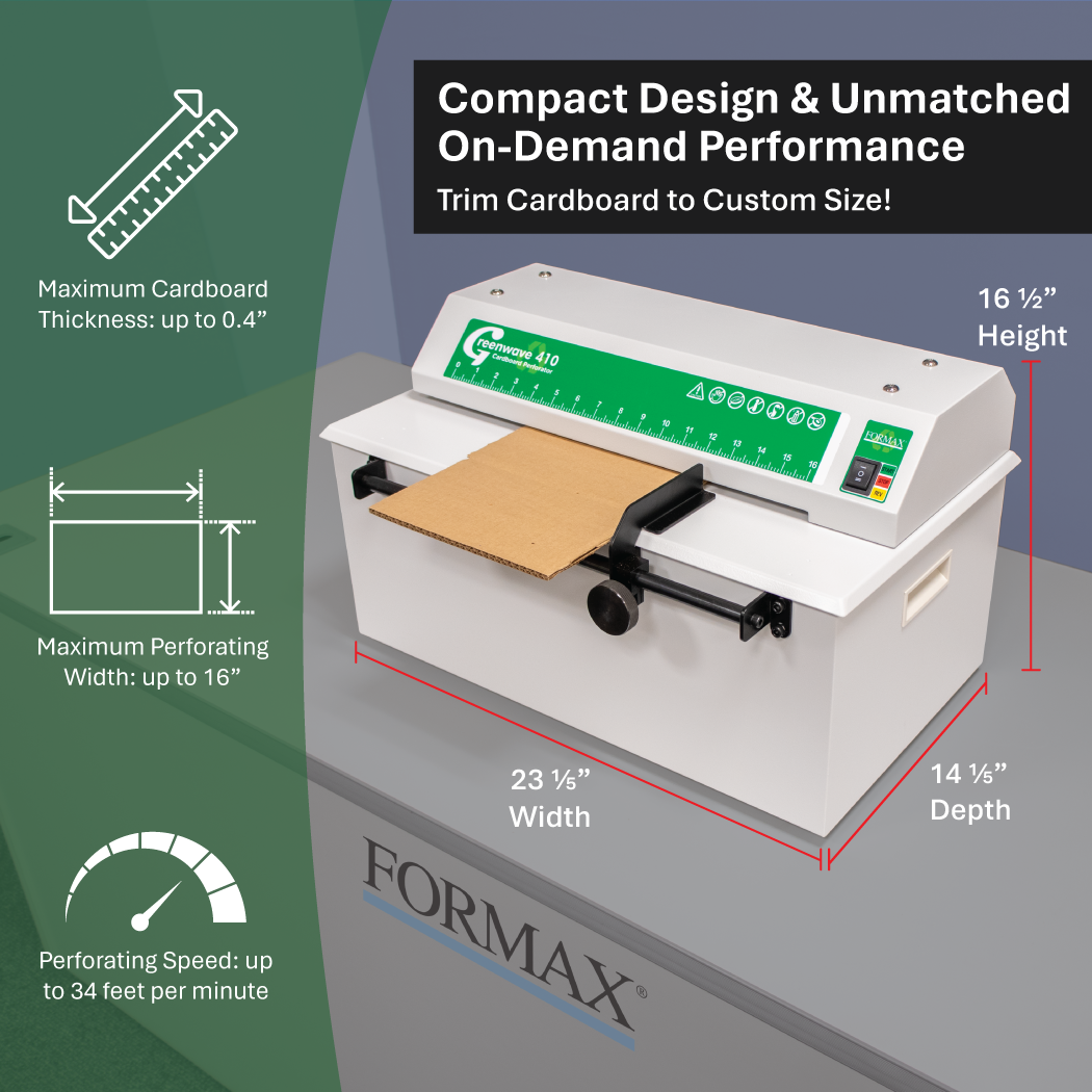 Formax Greenwave 412 Cardboard Shredder / Perforator