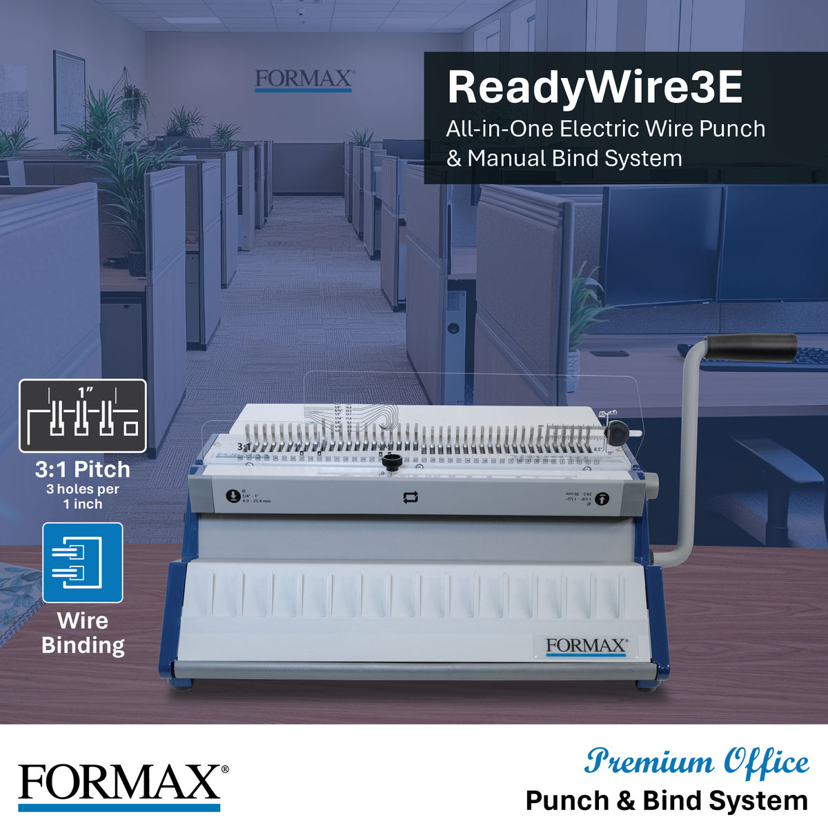 Formax ReadyWireE Premium Electric (2E & 3E) Punching & Binding Machine