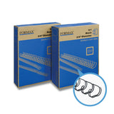 Formax ReadyWire Black Double-Loop, Letter Size, Pitch - 3:1 (1/4″ to 1/2″) & 2:1 (1/4″ to 1-1/4″) Binding Wire