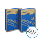 Formax ReadyWire Black Double-Loop, Letter Size, Pitch - 3:1 (1/4″ to 1/2″) & 2:1 (1/4″ to 1-1/4″) Binding Wire