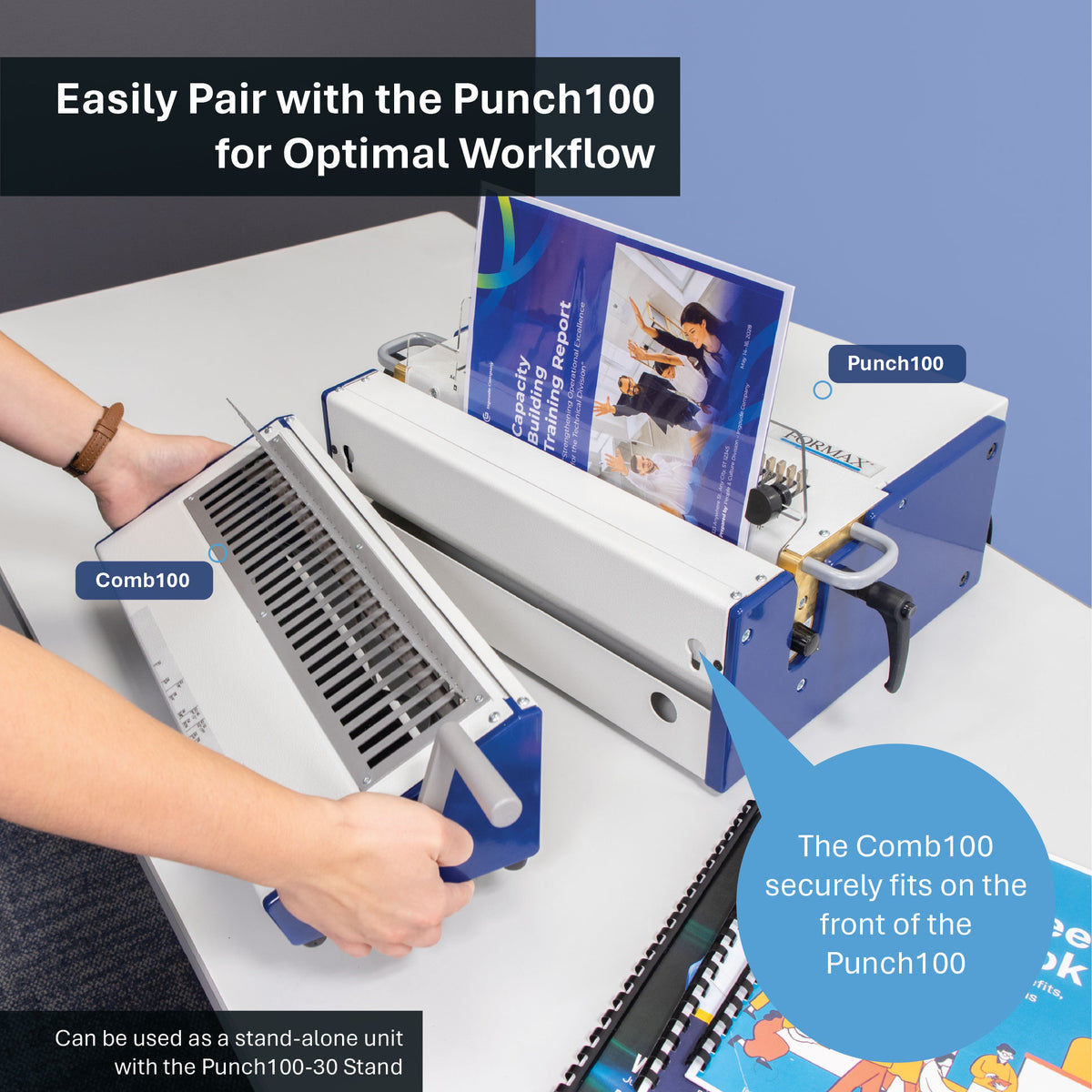 Formax Comb100 Manual Comb Binding Machine