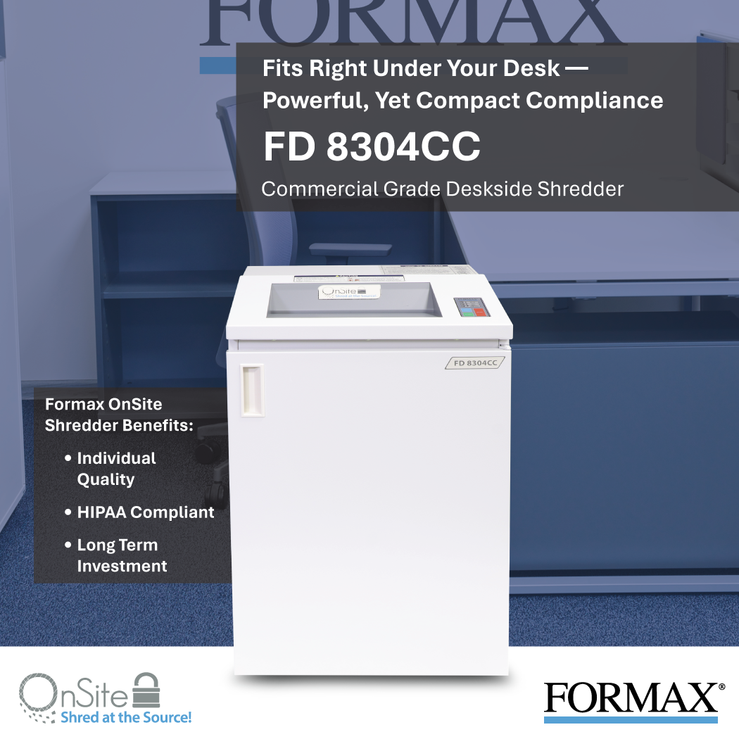 Formax FD 8304CC Cross-Cut Deskside Shredder