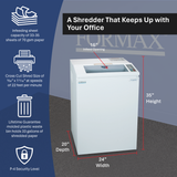 Formax FD 8602CC Cross-Cut Office Shredder