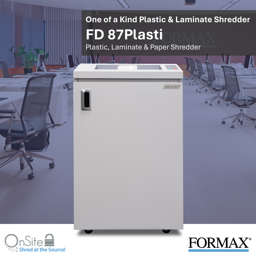 Formax FD 87 Plasti, Plastic and Laminate Shredder