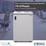Formax FD 87 Plasti, Plastic and Laminate Shredder
