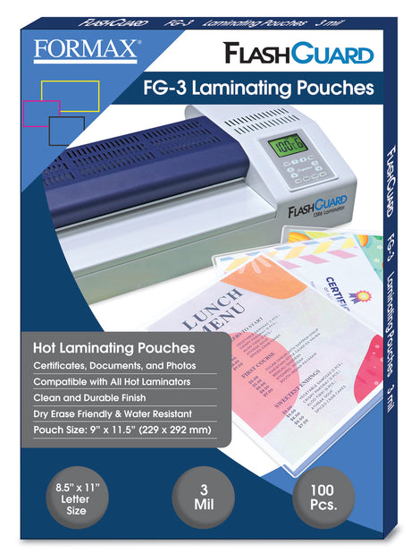 Formax FlashGuard 13R10 13" Professional Pouch Laminator