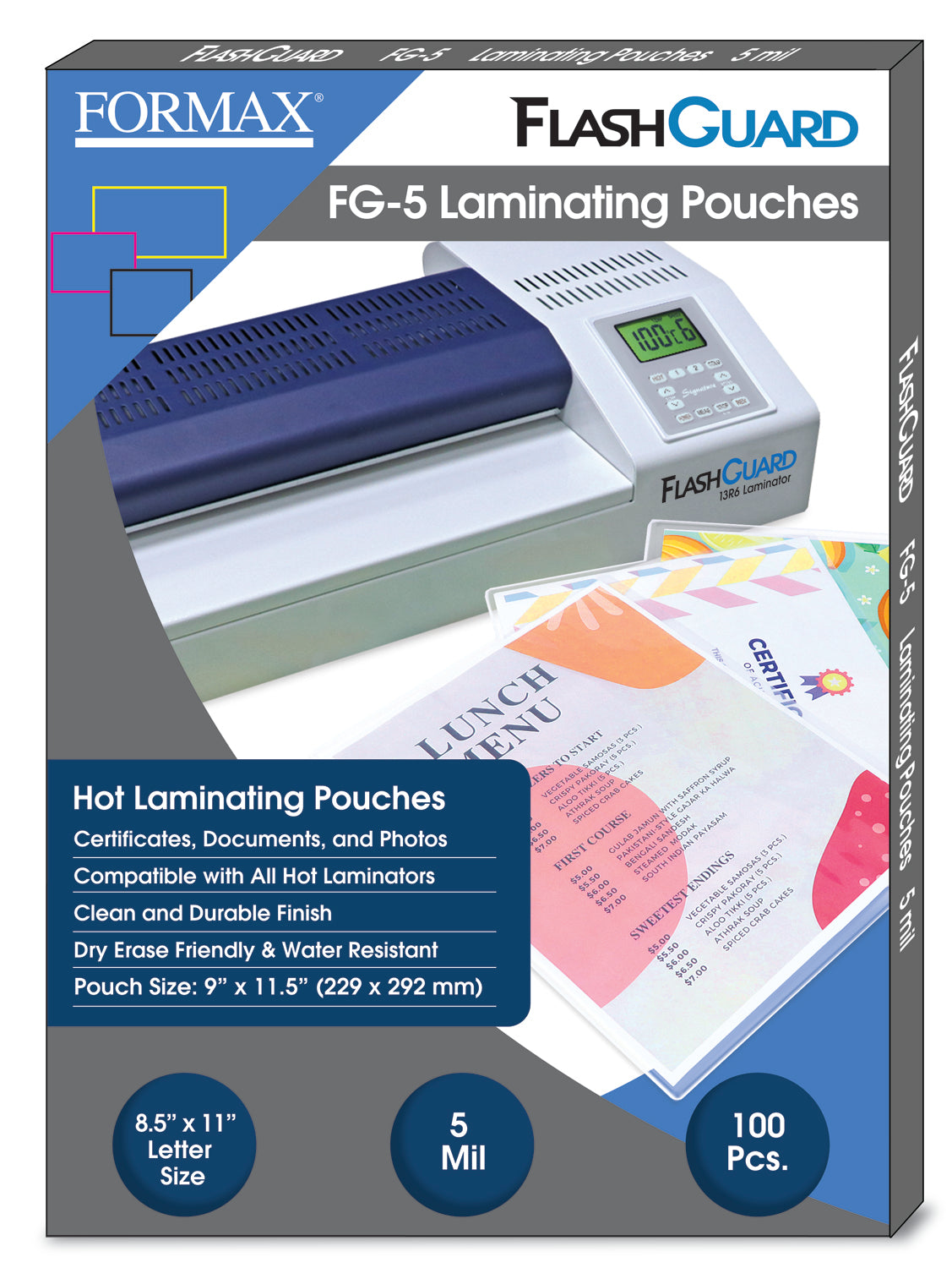 Formax FlashGuard 13R6 13" Pouch Laminator