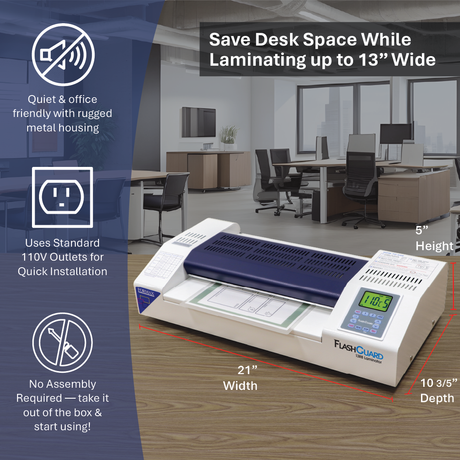 Formax FlashGuard 13R8 13" Pouch Laminator