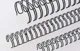Formax ReadyWire White Double-Loop, Letter Size, Pitch - 3:1 (1/4″ to 1/2″) & 2:1 (1/4″ to 1-1/4″) Binding Wire