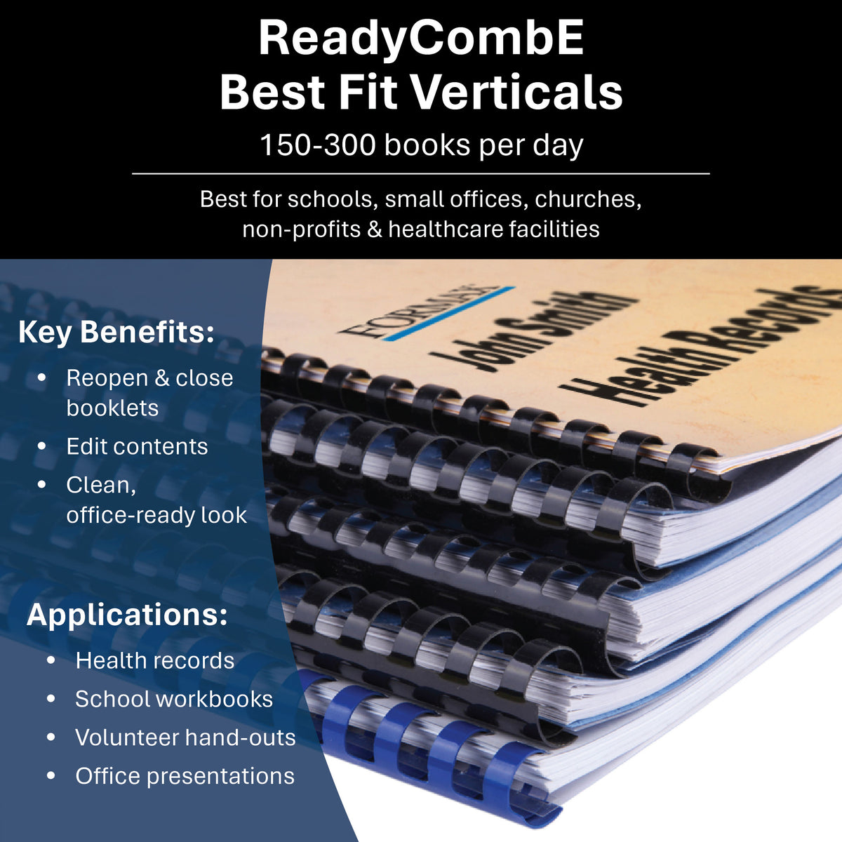 Formax ReadyCombE Electric Punch & Manual Comb Binding Machine