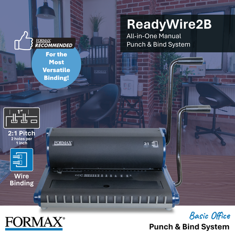 Formax ReadyWire Basic (2B & 3B) Punching & Binding Machine