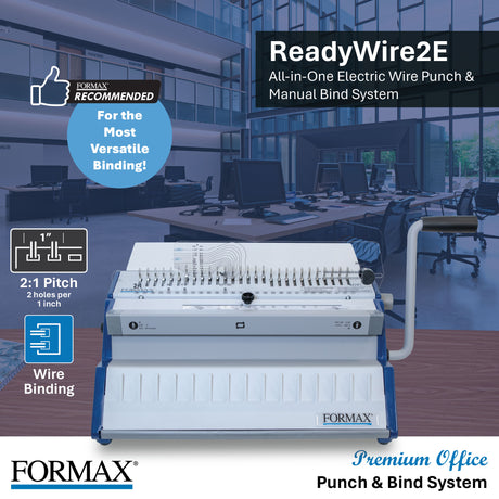 Formax ReadyWireE Premium Electric (2E & 3E) Punching & Binding Machine